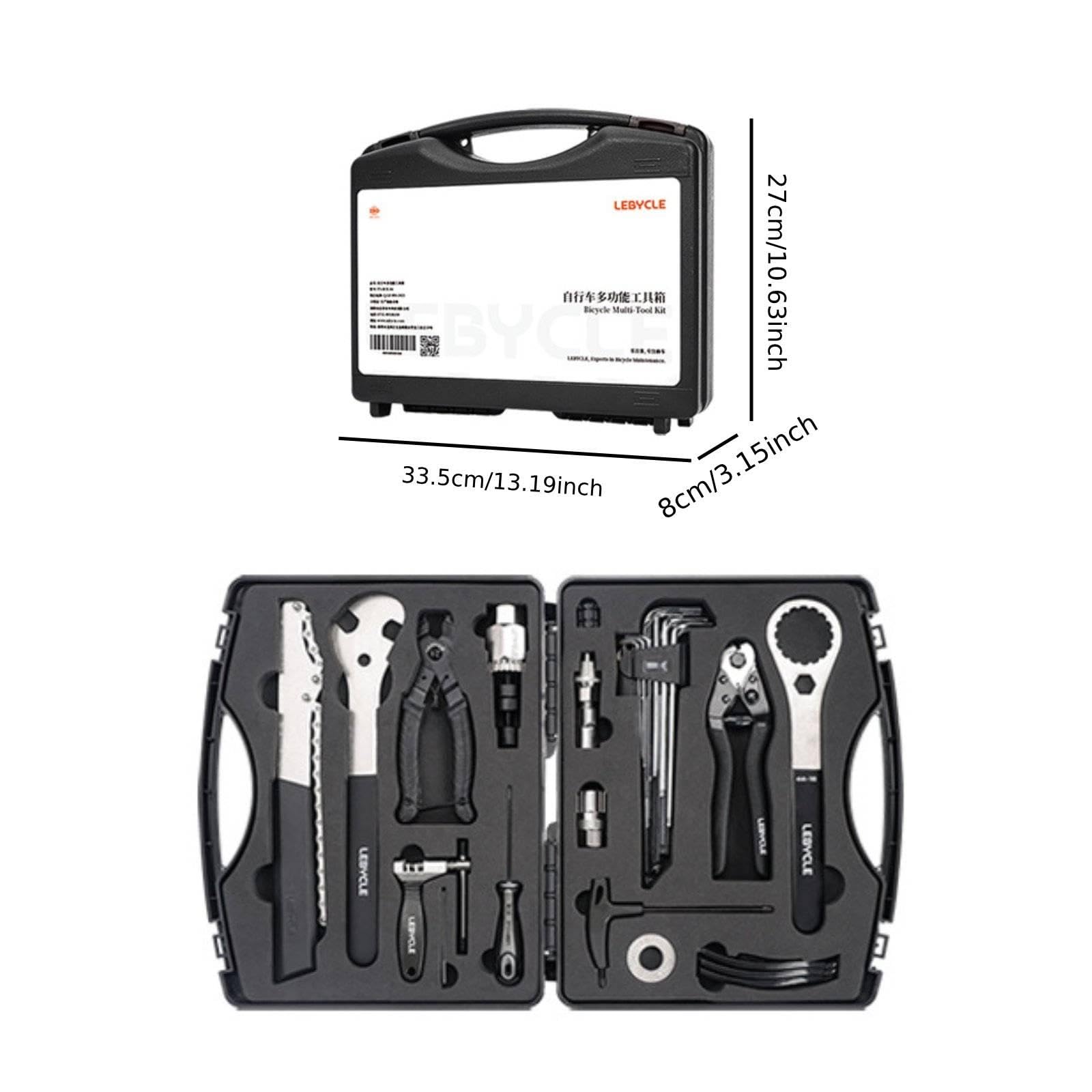 Kit de Herramientas para Bicicletas, Ligero, Resistente a, Compacto, para Reparación, Camping Y Taller.