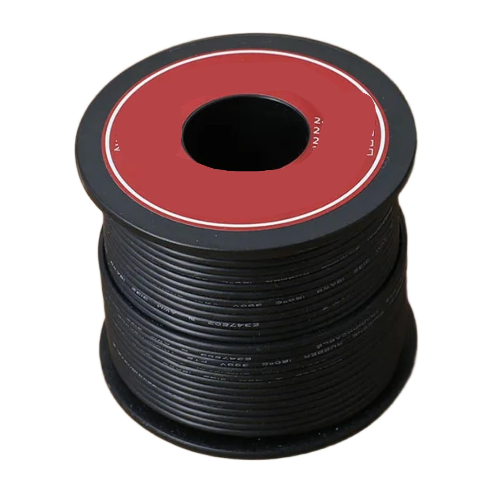 26/24/22/18 awg Cavi elettrici flessibili in silicone cavi 6 di gramo colore rame DIY(Black; 60m; 24 AWG)