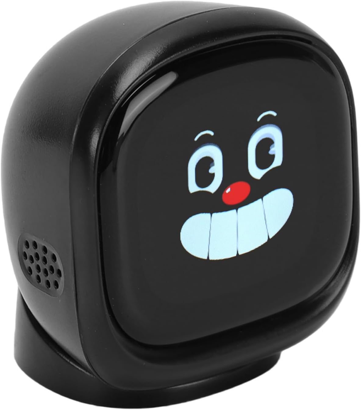 Car Dashboard Emotional Companion Fun Expression Robot Center Console Ornament with Expressions Magnetic Base (White)