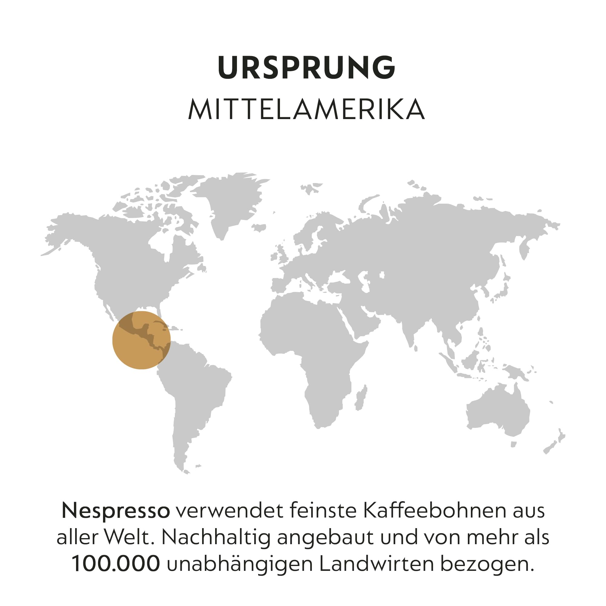 NESPRESSO VERTUO Double Espresso Scuro 100 Kaffeekapseln | Arabica & Robusta Kaffee, Dunkle Röstung, Intensität 11, Ideal für kräftigen doppelten Espresso