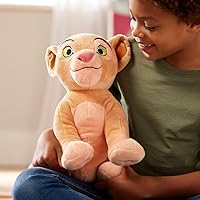 Vista 2 de Disney Store - Peluche oficial de Nala, mediano, de Disney, para niños, personaje de peluche con textura esponjosa y detalles bordados, cola