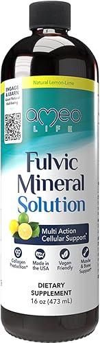Mineral de ácido fúlvico - Apoya el intestino, la digestión, el cerebro y el sistema inmunológico, aminoácidos esenciales y minerales traza - 16 oz