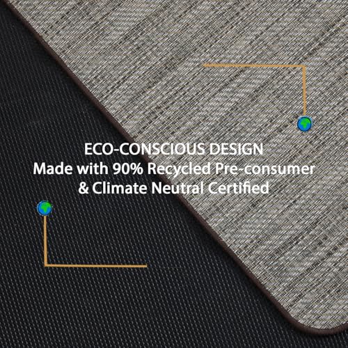 Image of Chair Mat for Hardwood & Tile Floor, 36 inch x 48 inch Heavy Duty Office Chair Mat for Rolling Chairs, Anti Slip, Non-Curve, Floor Protector for Home Office, Heathered Gray
