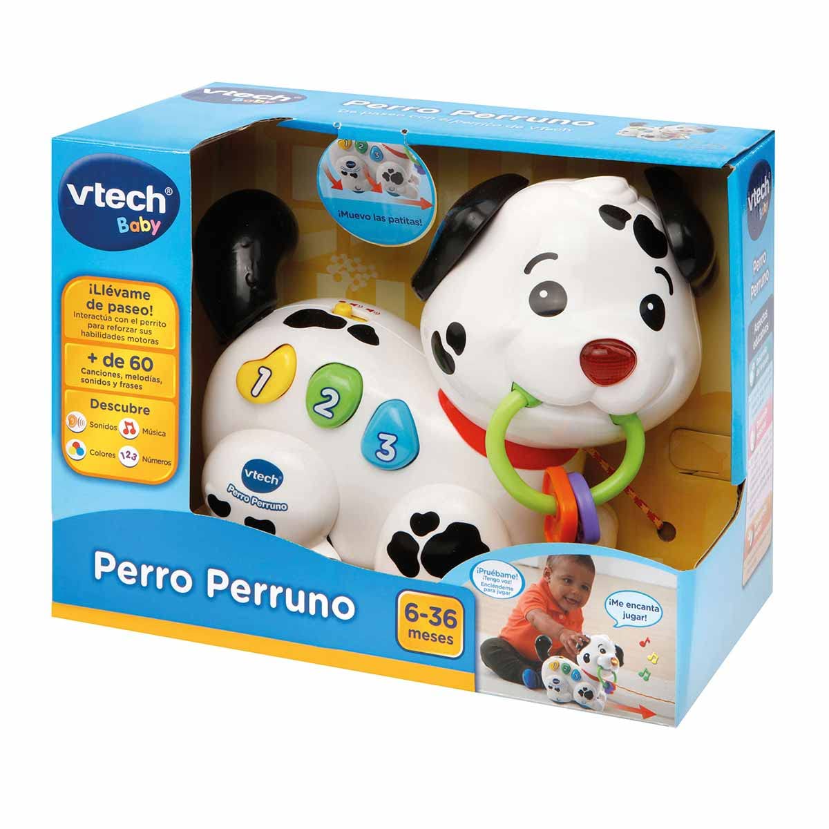 VTech 502803 Spielzeug-Hund Zum Hinterherziehen – Interaktiver Lernhund Mit Geräuschen & Bewegung