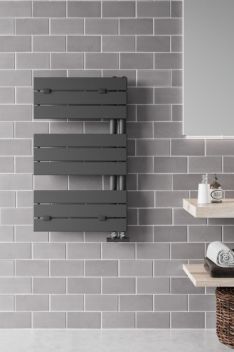 Termoarredo Ad Acqua Dalia - Antracite, Misure 1430 Mm X 600 Mm