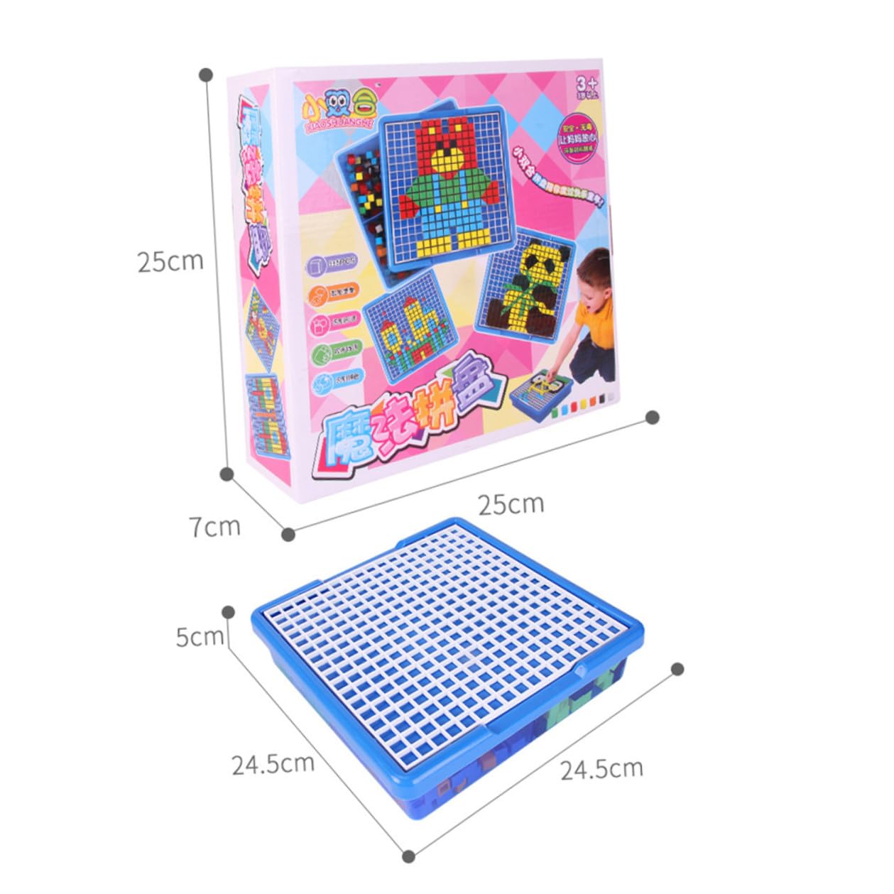 NOLITOY Puzzle Educativo, Rompecabezas de Plástico, Pieza Única, Colorido y Seguro, Adecuado para Desarrollo Temprano y Aprendizaje Infantil, Juguete Didáctico para Obsequio y Juego