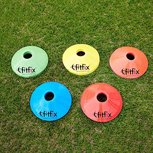 Image of Fitfix Disc Cones Set |Space Marker| - Soccer Cones for Training, Football, Kids, Sports, Field Cone MarkersPro Disc Cones Set |Space Marker| - Footbal Field Cone Marker