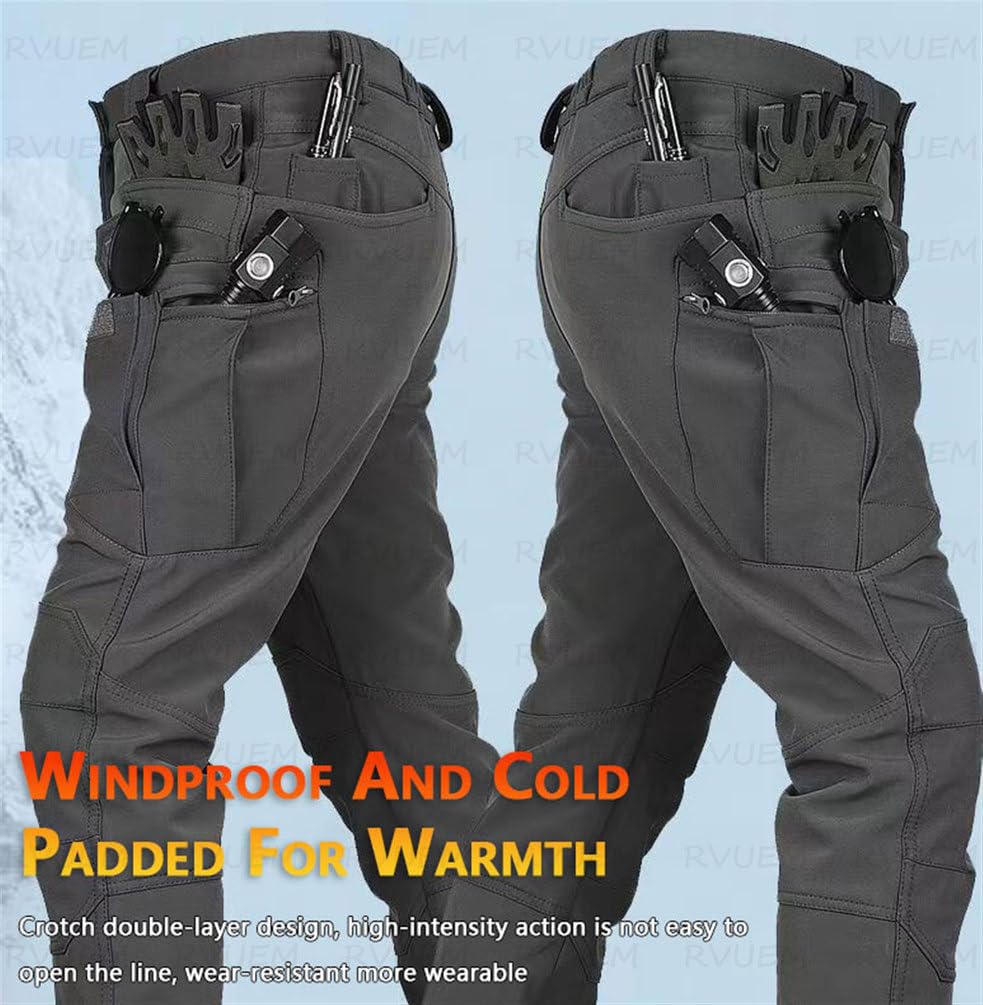 Set Completo da Sci da Uomo in Due Pezzi, Giacca Invernale Impermeabile Antivento con Cappuccio, Set Giacca E Pantaloni Tattici, per Gli Amanti Tuta Sci Casual Esterno