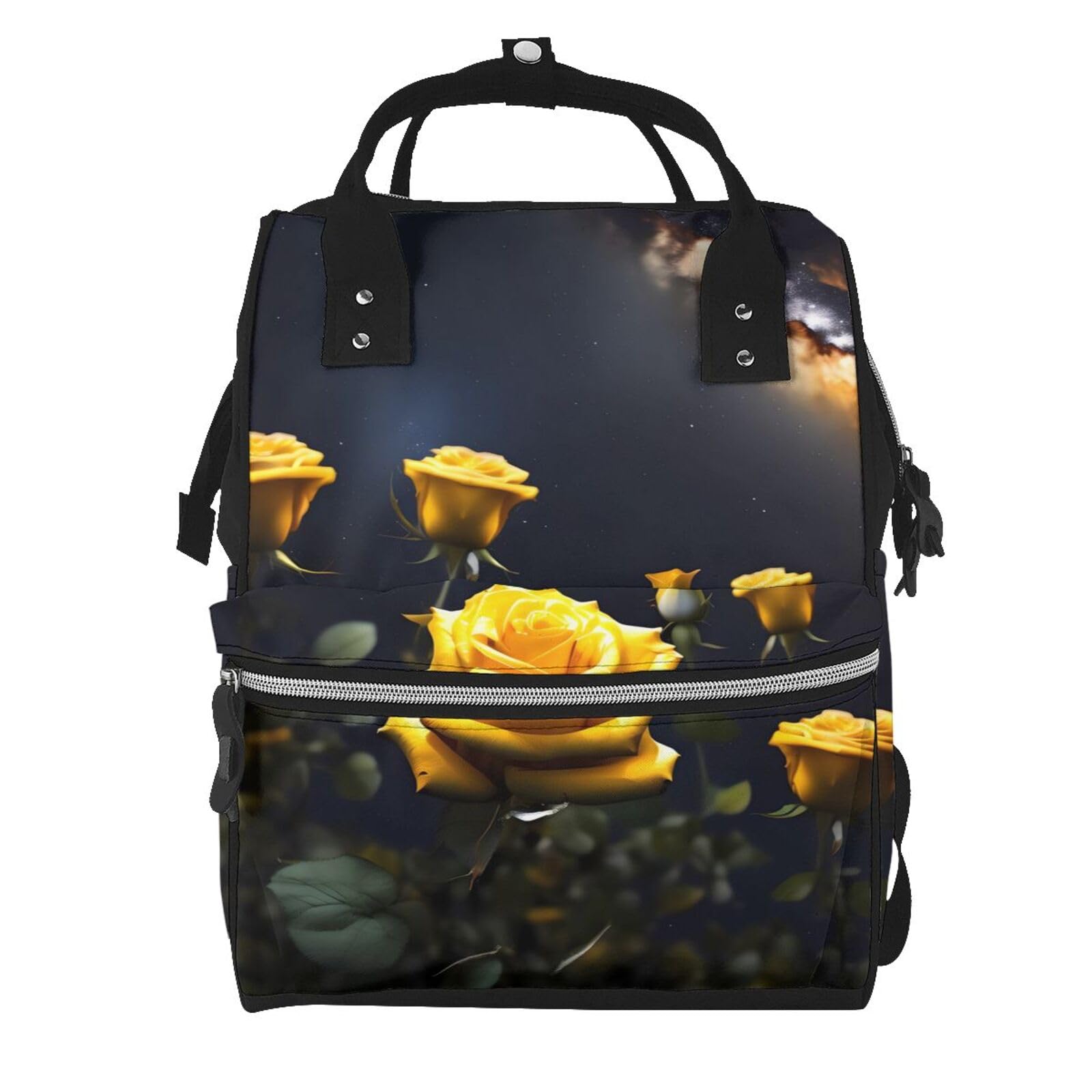 Bonita mochila multifuncional para pañales de gaviota, bolsa de pañales de gran capacidad con mamás y papás, viajes y uso diario