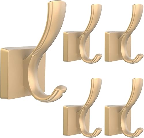 Miniatura 20 de Ganchos negros para abrigos de pared, ganchos para batas de baño resistentes y gruesos, ganchos de montaje en pared, ganchos para entrada de baño