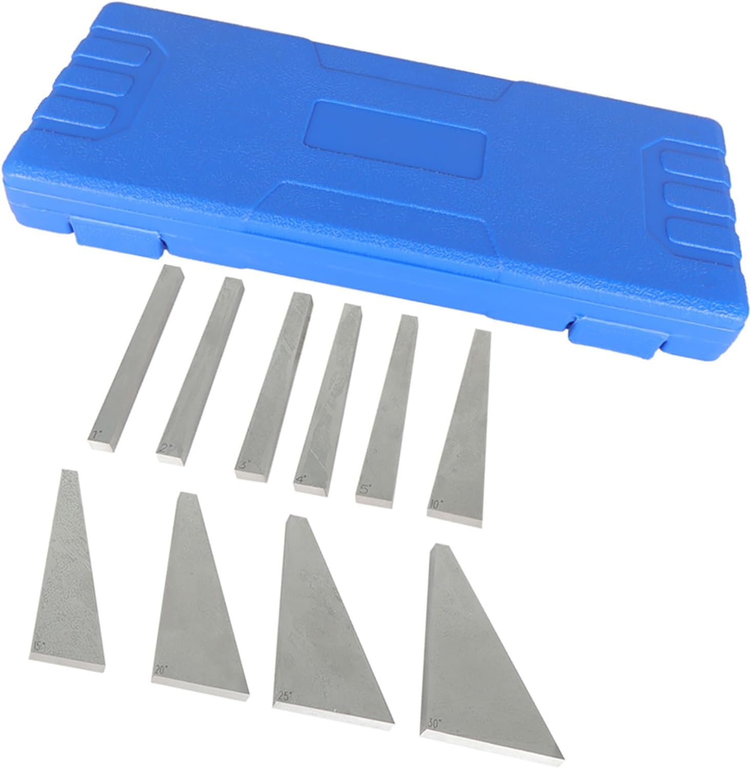 10Pack Angle Block Set 1 to 5 Degree 5 to 30 Degree Lathes Milling Ground Gauge Angle for Mechanical Processing