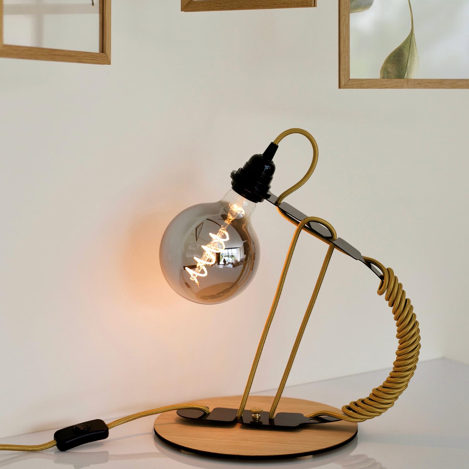 Lumiled Bombilla LED de filamento, E27, G125, 6 W, equivalente a 50 W, 660 lm, 2200 K, cristal ahumado extracálido, ángulo de haz de 360°, paquete de 6 unidades, forma de globo, luz decorativa retro