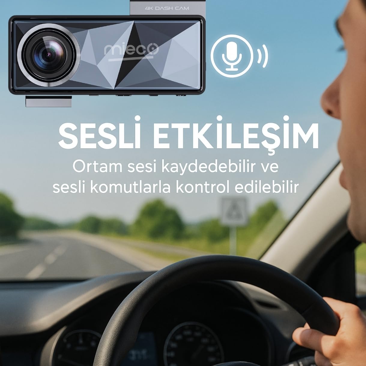 Mieco A11 Wifi/App/ 4K Uhd/ 150° Ultra Geniş Açı/Gece Görüş/GPS
