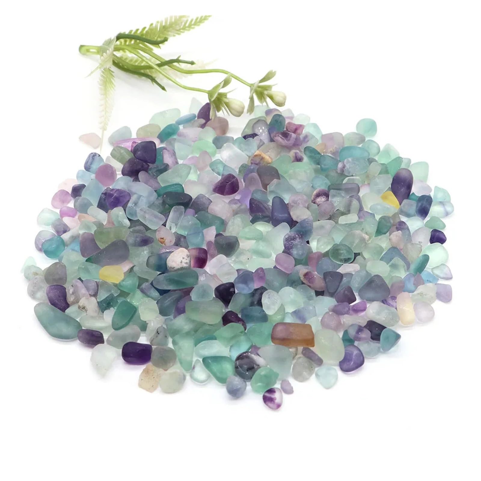 Naturalny podłoże kwarcowe do akwariów, Akwarium Żwir Kryształy Kamienie kwarcowe Multicolor 1-10mm 20g 50g 100g(Color 26,100g)