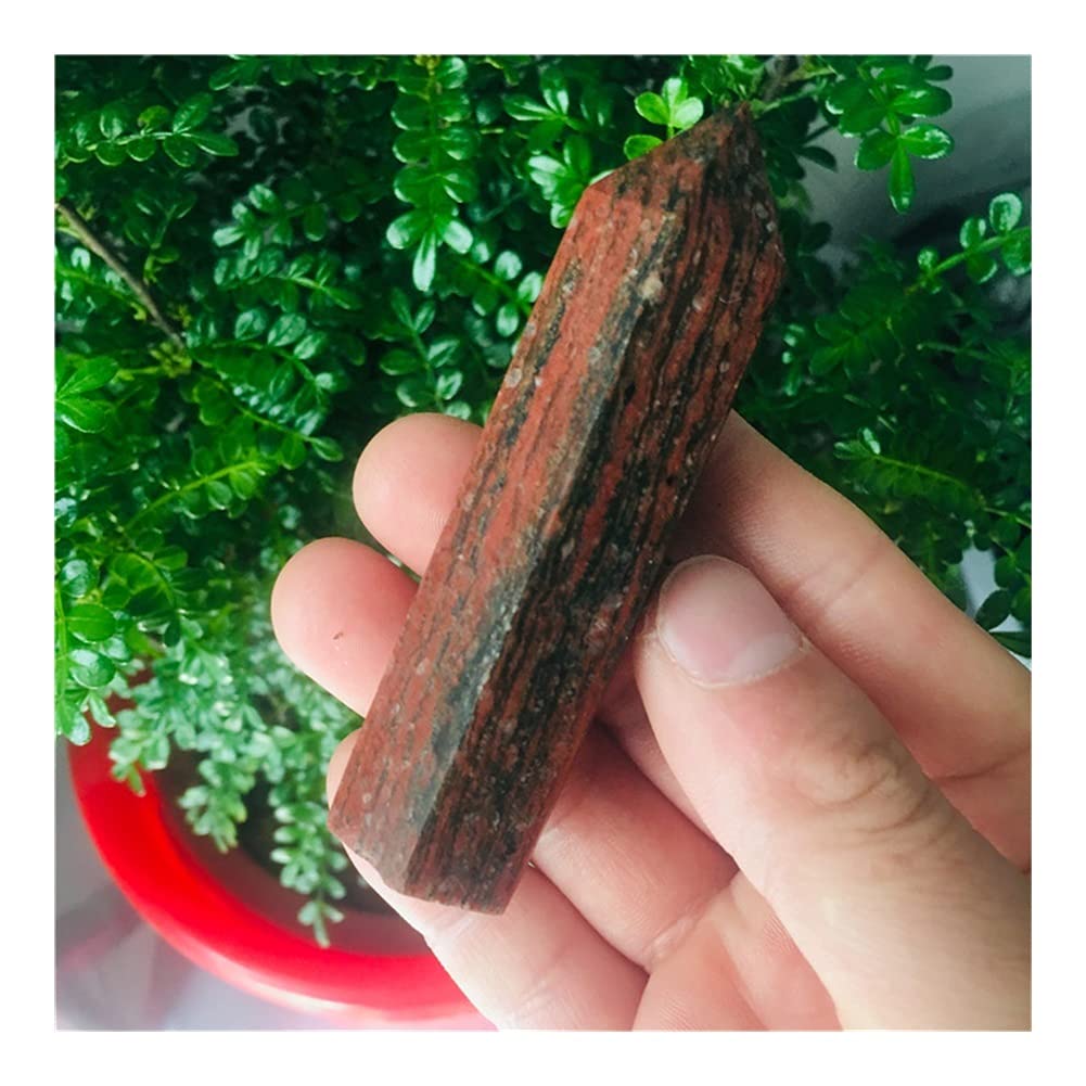 Lleno de Textura For 8-9cm Peine Natural Piedra roja Cristal Varilla Punto curación 1 ud.