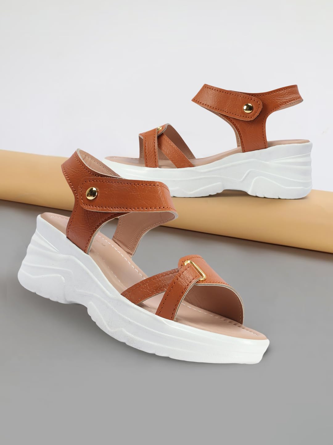 Vendoz Women Casual Cream Wedges Sandal 2 617KebGi7qL. SL1440