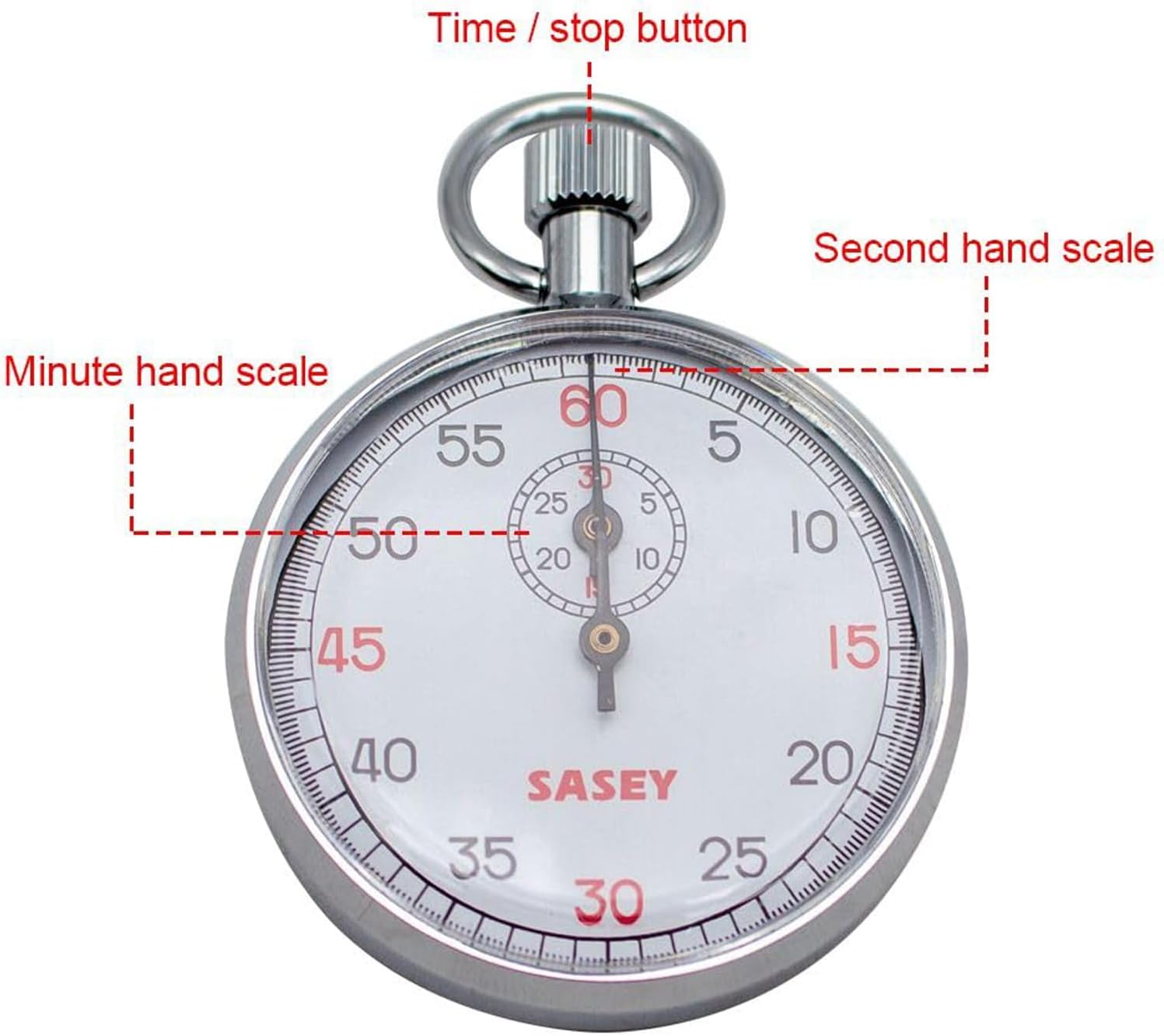 Professional Athletic Timer with Split Chronograph Alarm Functions Large Display Metal Stopwatches for Sports Officials Metal Sports Stopwatches for Competitions