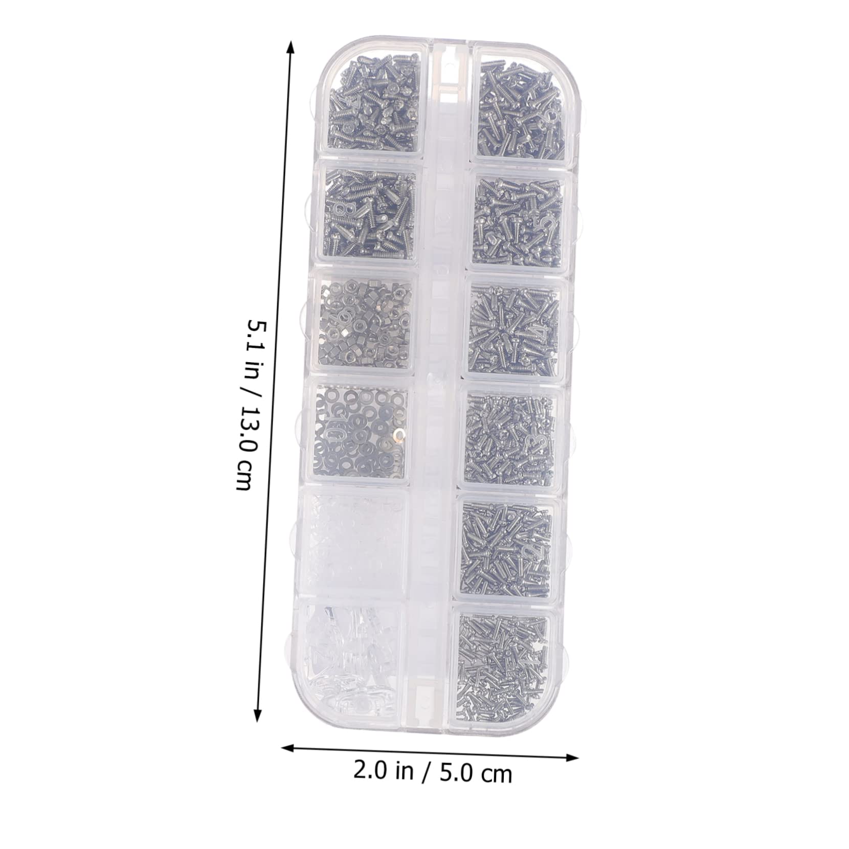 CALLARON 3 Sätze Brillenschrauben -kit Reparatur Gläser Rostfreier Stahl Silber 1100 Stück * 3