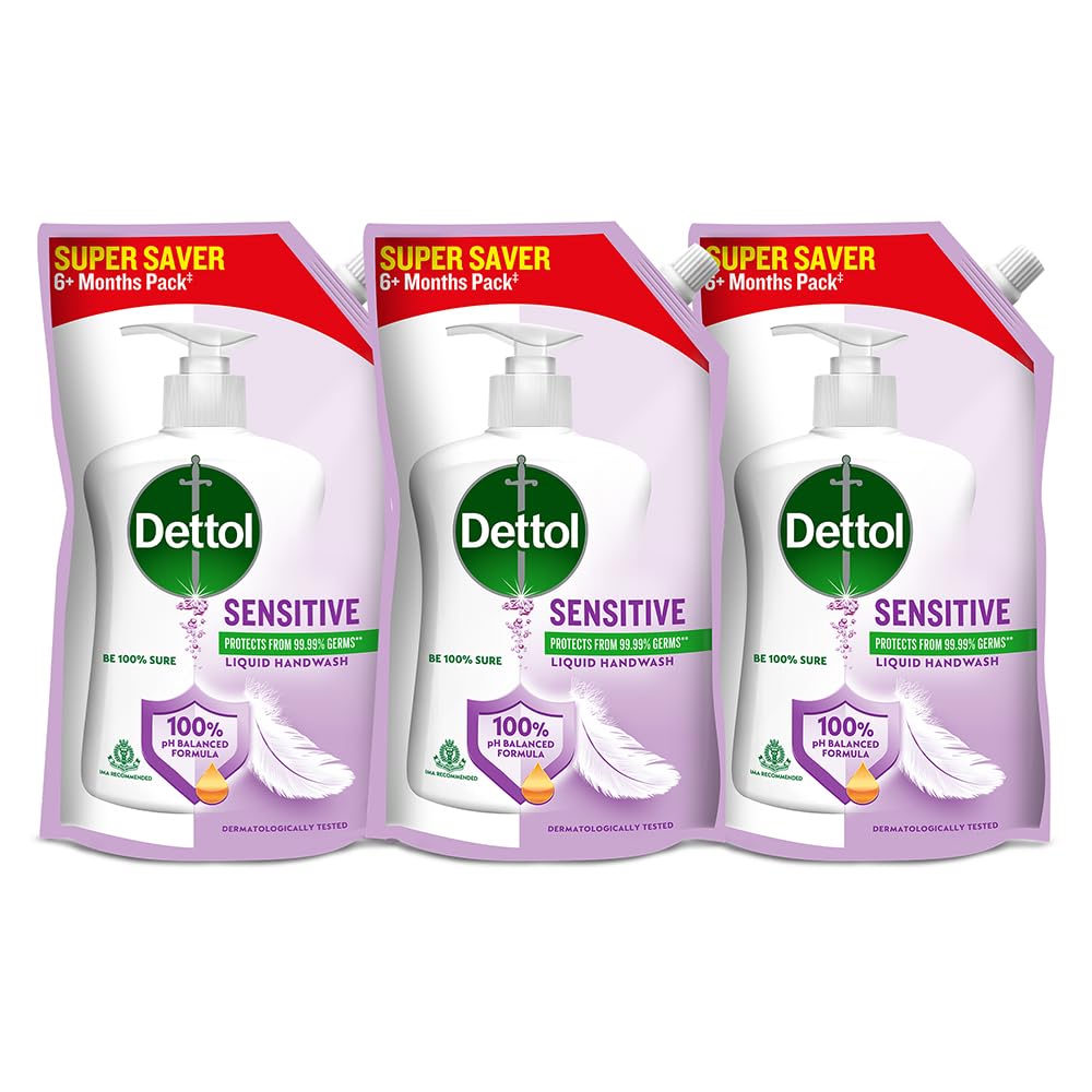 Dettol Sensitive Handwash,675ml Pack Of 3