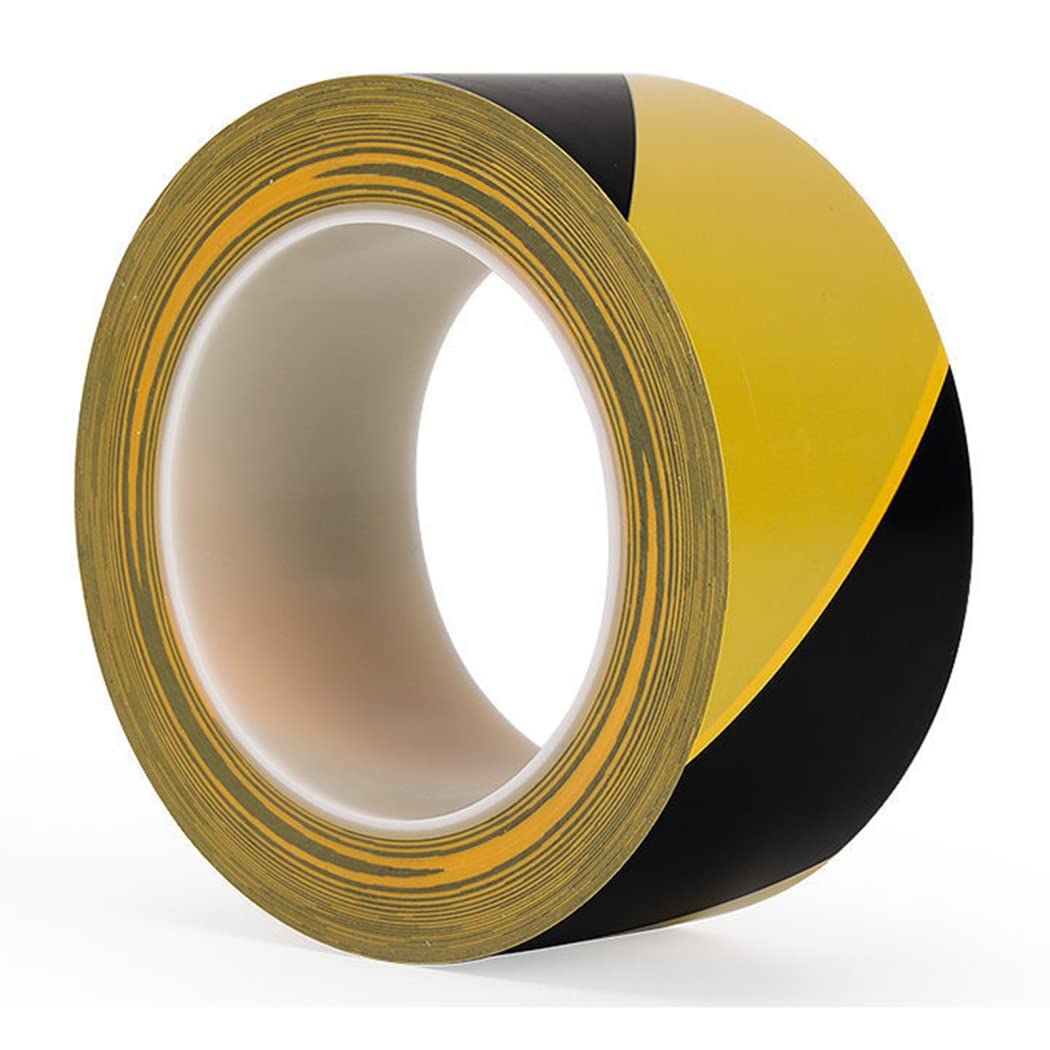Czerwono-biała taśma ostrzegawcza, Taśma ostrzegawcza o zagrożeniach 100 mm na 33 m, wielokolorowa(Black/Yellow)