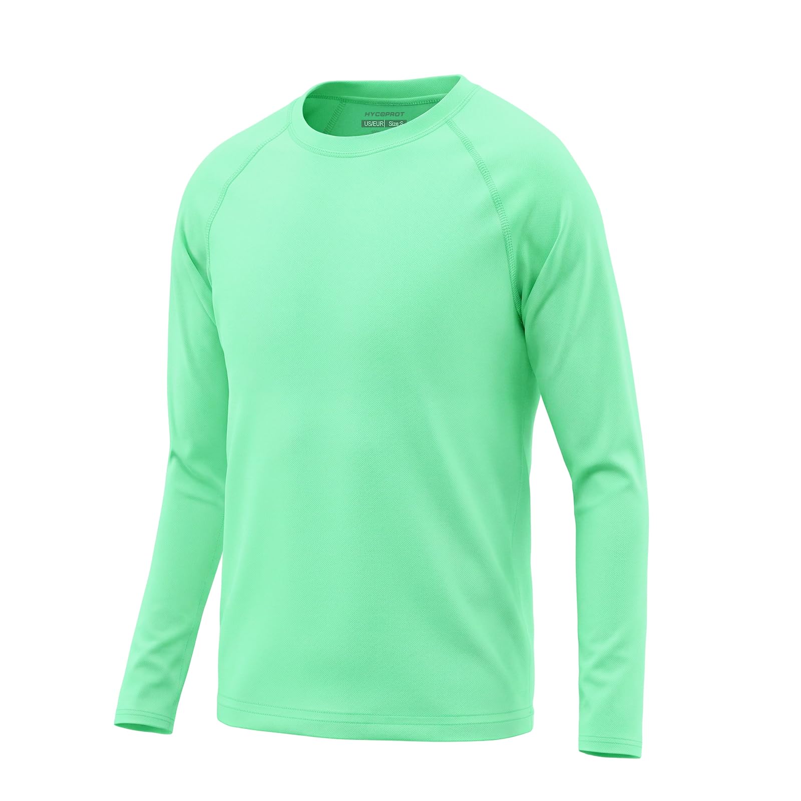 HYCOPROT Chłopięca koszulka do pływania UPF 50+, Rash Guard, dla dzieci, z długim rękawem, ochrona przed słońcem, koszulki wodne, dziewczęta, strój kąpielowy, młodzieżowy, szybkoschnący