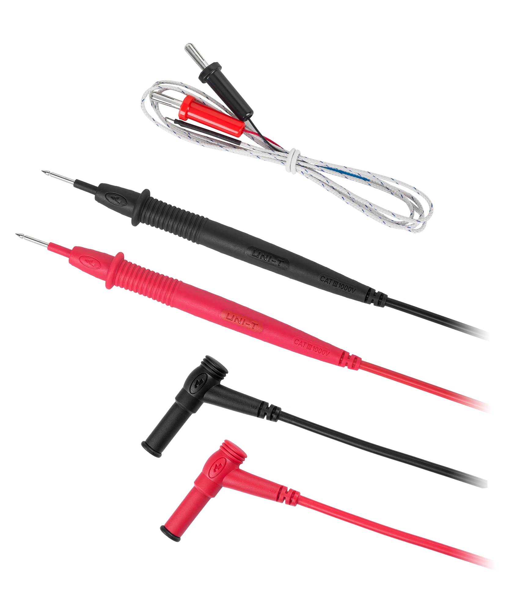 UNI-T mie0090/ut107 multimetro digitale, misurazione corrente, tensione ac/dc, temperatura, resistenza, continuità, Test diodi, battteri Attenzione, data hold.