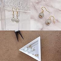 Vista 6 de INSPIRELLE 120 tapas de cuentas chapadas en oro de larga duración de metal de filigrana con forma de copa para joyería, pulseras, collares