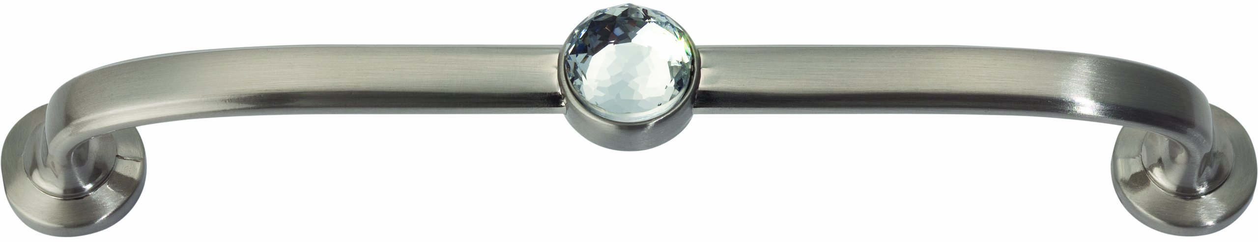 Atlas Homewares 345-BRN Legacy Crystal Brushed Nickel 5.75-Inch Bracelet Pull