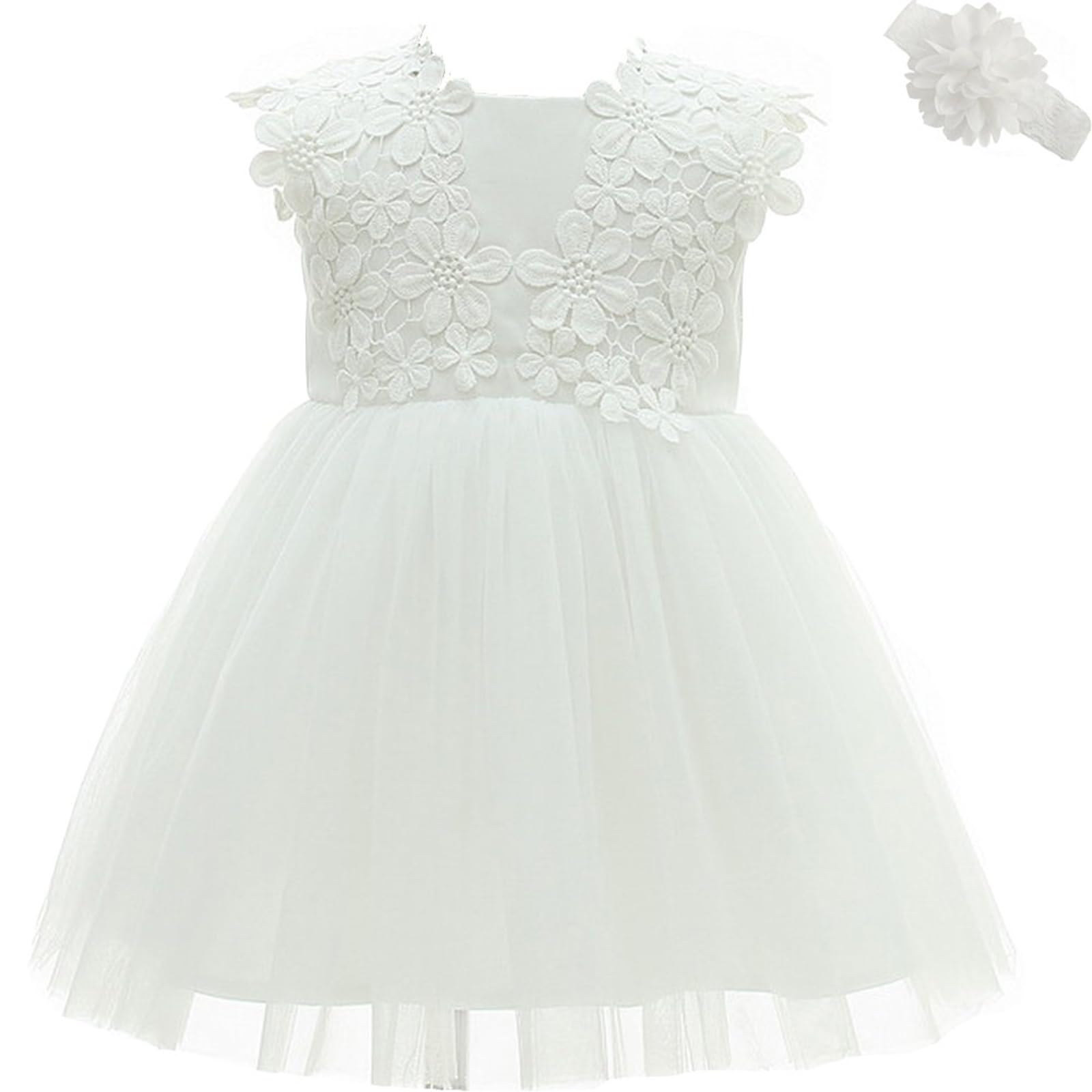 Vestito da bambina per cerimonia e principessa, da matrimonio, da battesimo