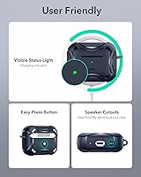 Vista 9 de ESR Funda para AirPods Pro de 2ª Generación, Compatible con Funda de Airpods Pro de 2ª/1ª Generación (2023/2022/2019), Compatible con MagSafe