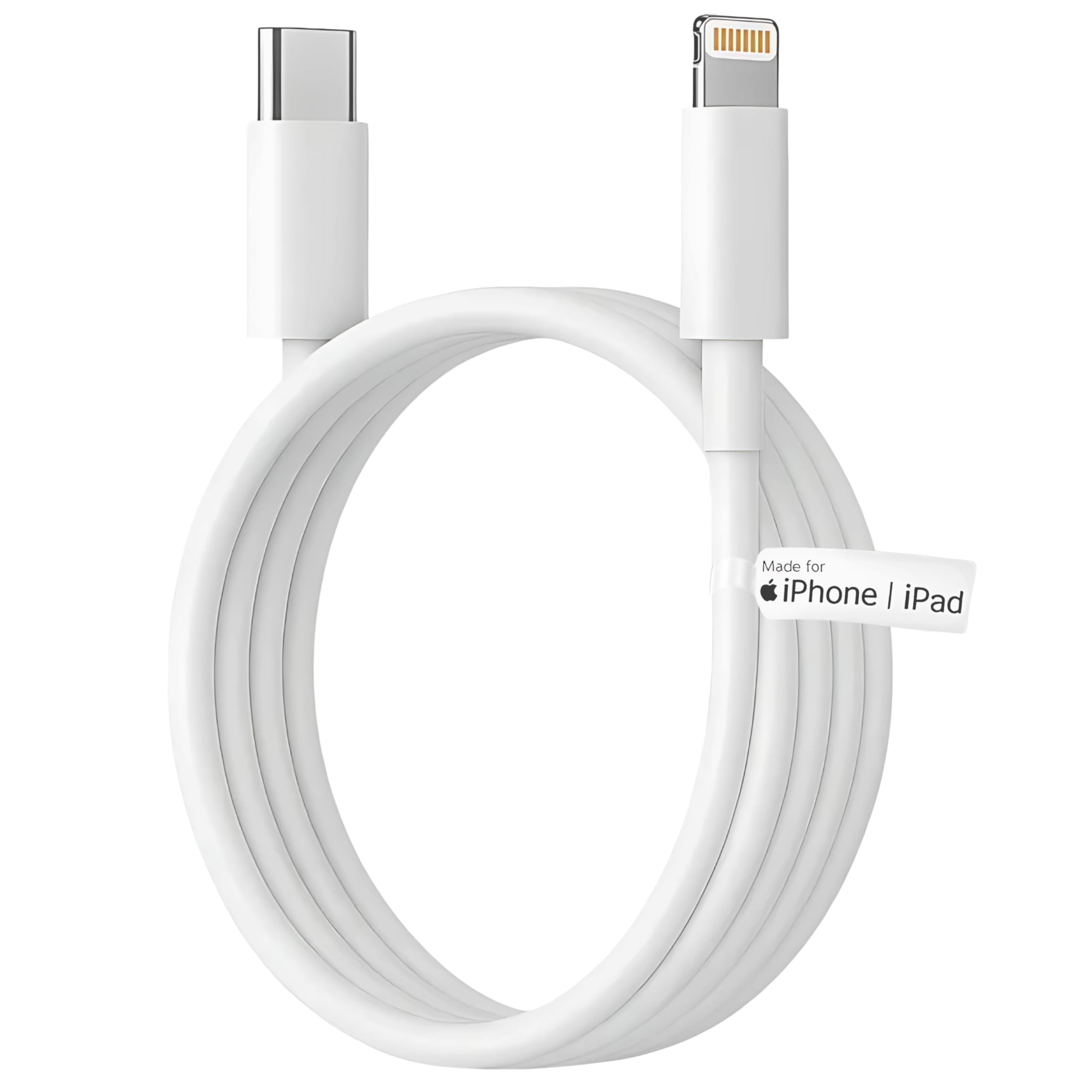 SAKIT MFi Certified 27W Type C to Lightning Super Fast Charging Cable, High-Speed Data Sync, Durable Type C to iPhone Charger Cord,1M (3.3ft),Compatible with iPhone 14/13/12/11/X/8/7/6/5 Series,White-image-6
