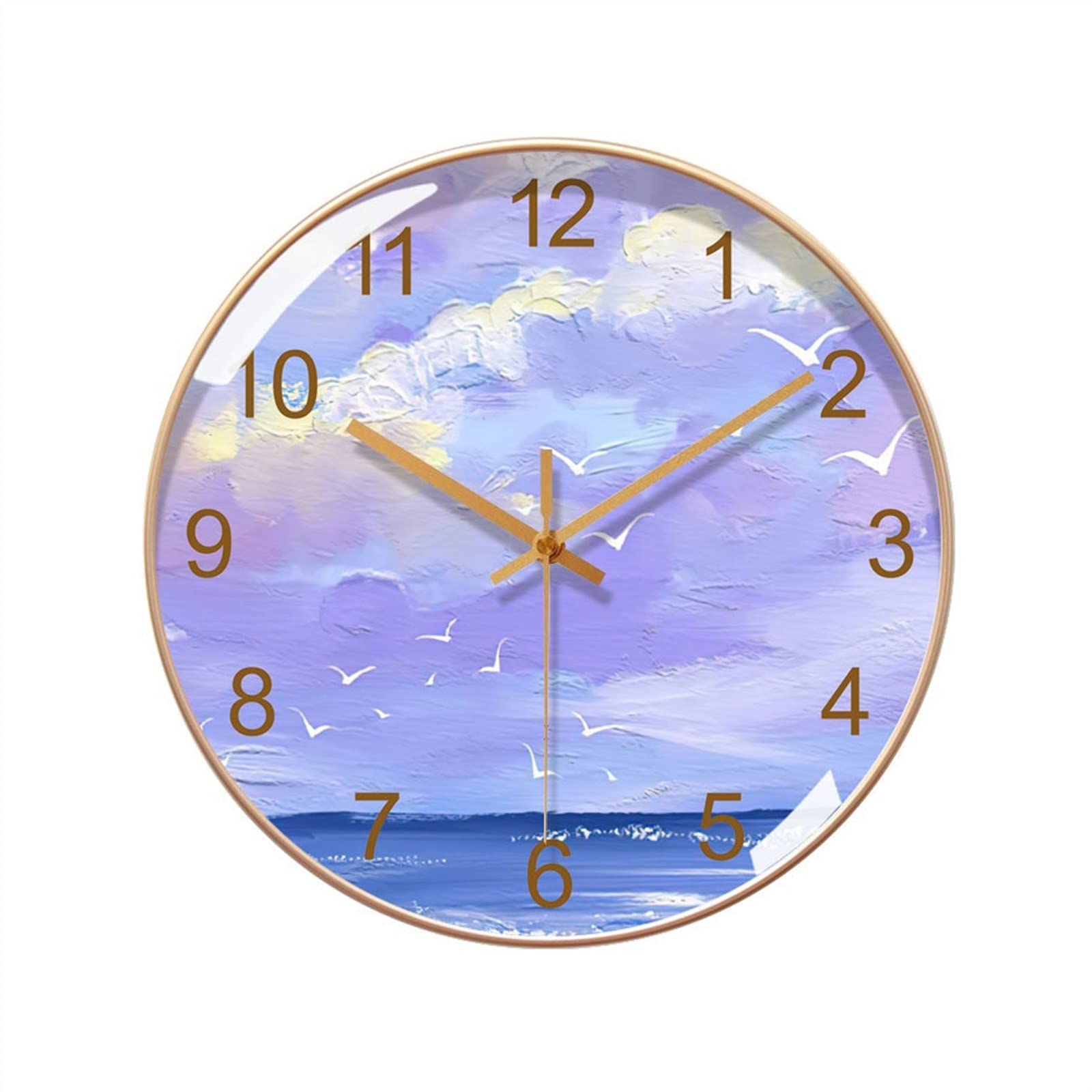 S5b8W3g7 Modern Quartz Creative and Minimalist Art Wall Clock Fashionable and Silent Decorative for Bedroom, 10inch/12inch/14inch Wall Clock(12inch)