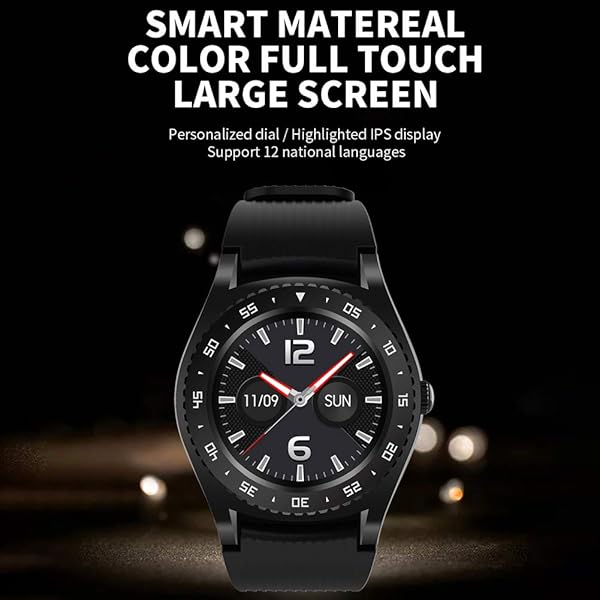 KingbeefLIU Guarda M12 True Color Full Touch Screen Photo Step Conteggio Bluetooth Smart Watch Arancia