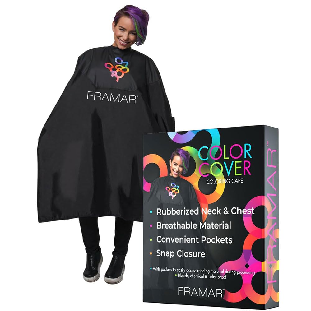 Premium Black Hairdresser Cape with Sleeves – Barber Cape for Hair Salon & Cutting, Cutting Cape, Dressing Gowns.