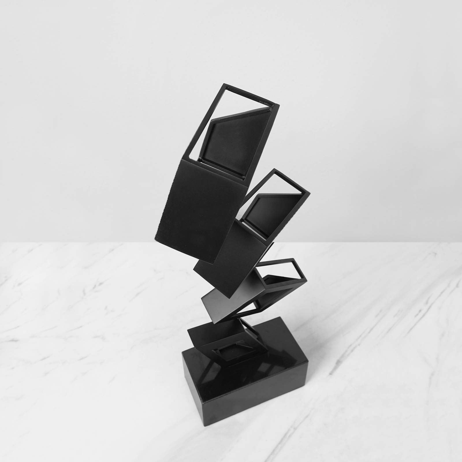 Modello di Scultura Geometrica, Decorazione di Statua d'Arte Stile Arte Astratta Artigianato in Metallo casa Camera scrivania libreria vetrina Collezione Regalo