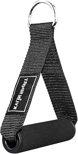 Miniatura 6 de KYLIN SPORT 1 par de bandas de resistencia asas de ejercicio para gimnasio correas de nailon resistentes asas de espuma de repuesto equipo de fitness