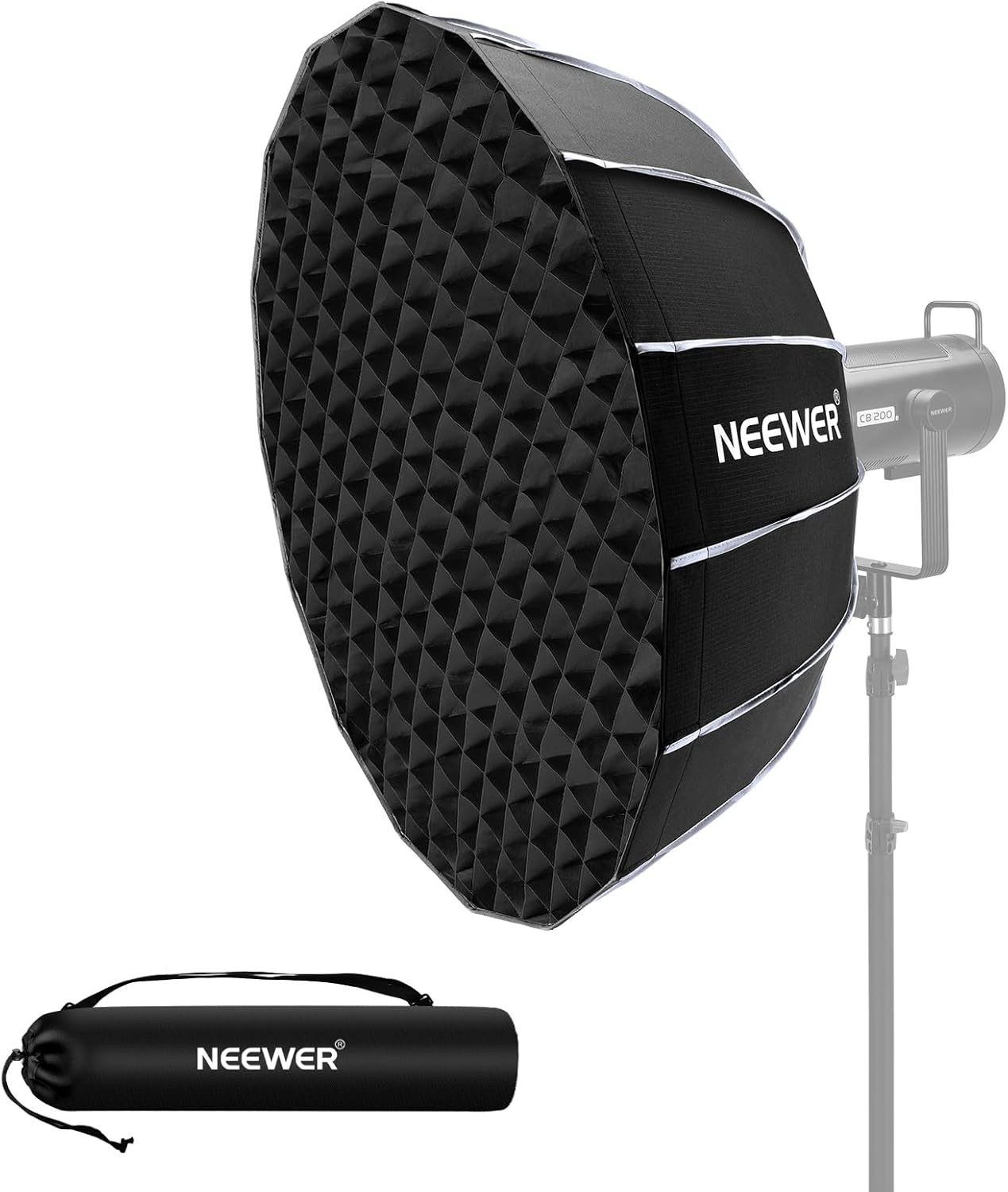 NEEWER 33.5"/85cm Softbox Parabolic Hexadecagon, Quick