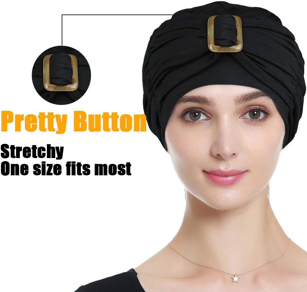 Chemo Turban Headwear Beanie Hats for Women – Soft, Stylish, Warm - Image 3