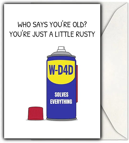 GIFTING GIGGLES Funny Happy Birthday Card for Dad – From Son, Daughter, Kids, Children, All of Us - Great Happy Bday Gift for Father, Papa, Step Dad, Daddy, Padre | 30th 40th 50th 60th 70th 80th
