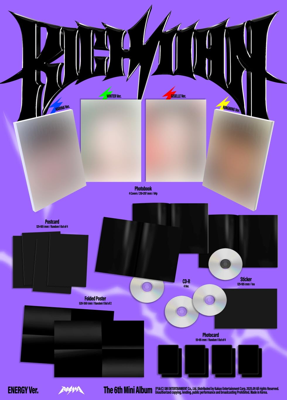 Amazon.co.jp: [ ENERGY Ver. ] aespa - 6th MINI ALBUM [ Rich