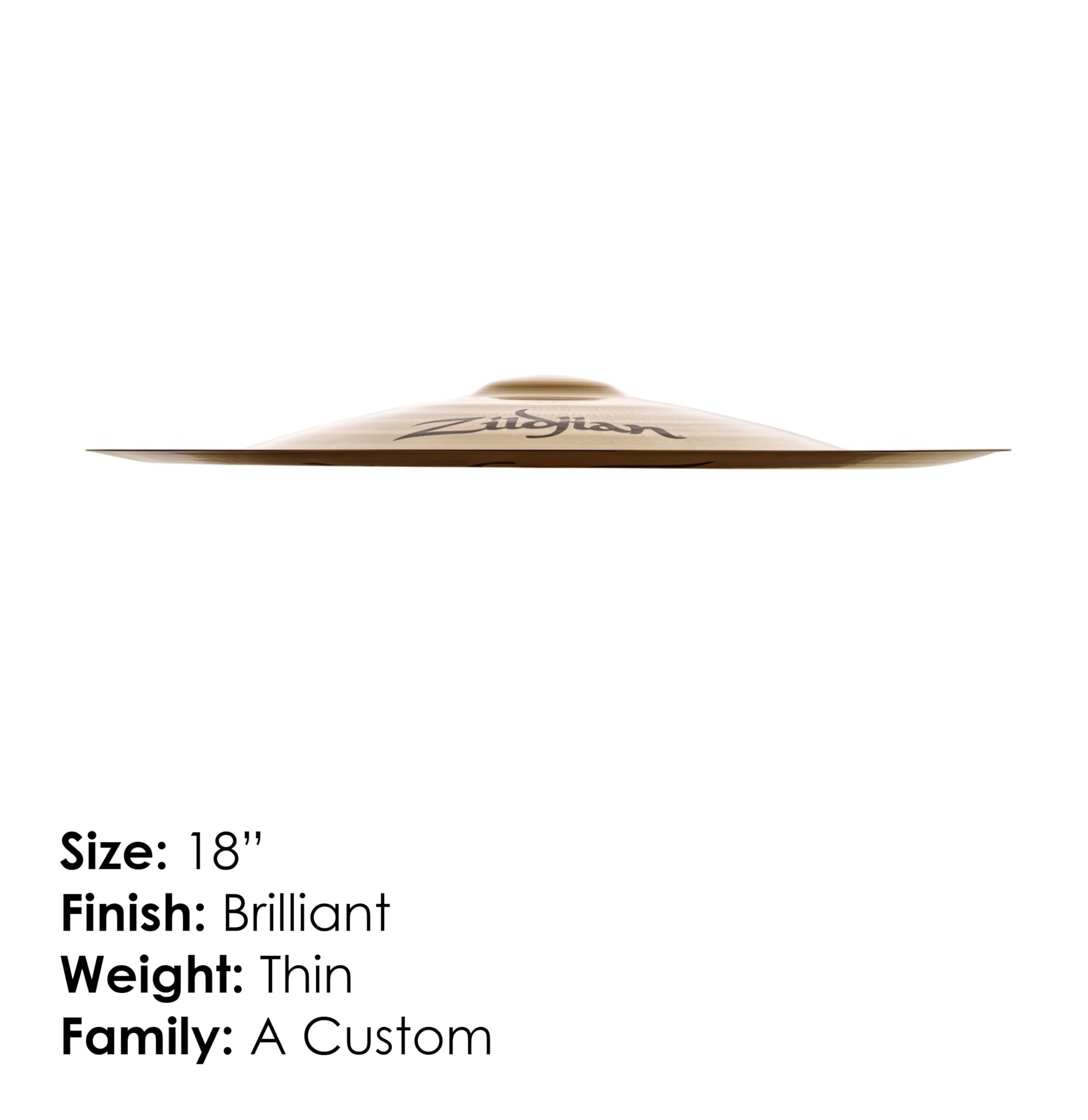 Zildjian A Custom Series - 18 Zoll China Cymbal - Brilliant finish