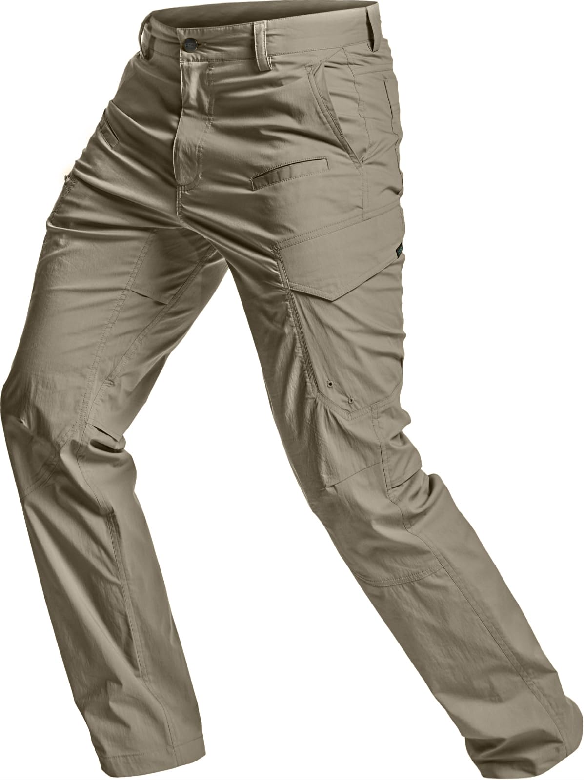 CQR Mens Quick Dry Tactical Pants Water Resistant Outdoor Pants Lightweight Stretch Cargo Work Hiking Pants