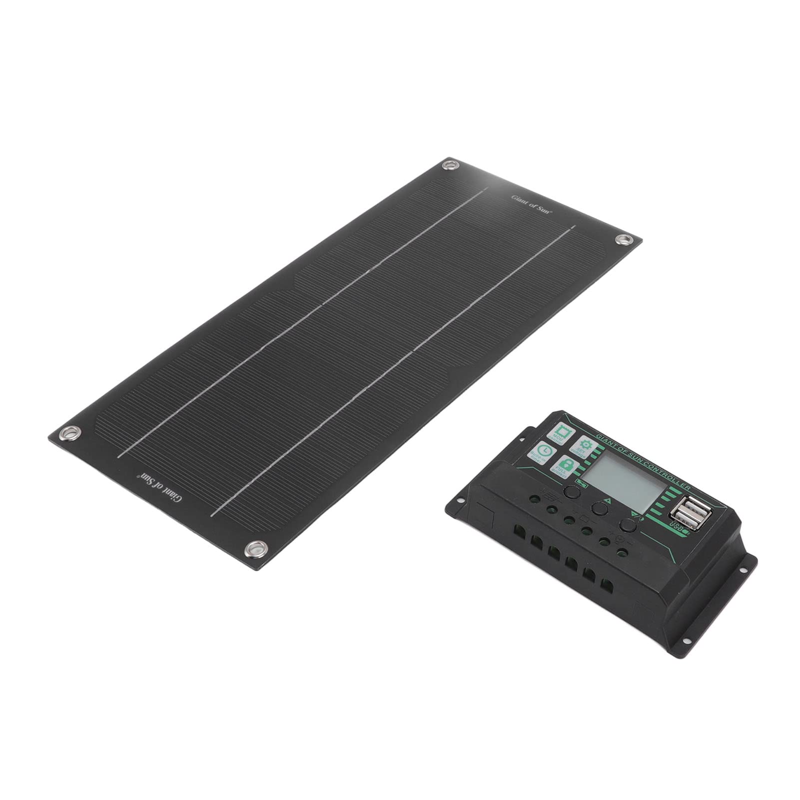 Kit Caricabatterie da Pannello Solare 600W 18V Caricabatterie Solare da Esterno Modulo Caricabatterie Solare con Controller per Auto