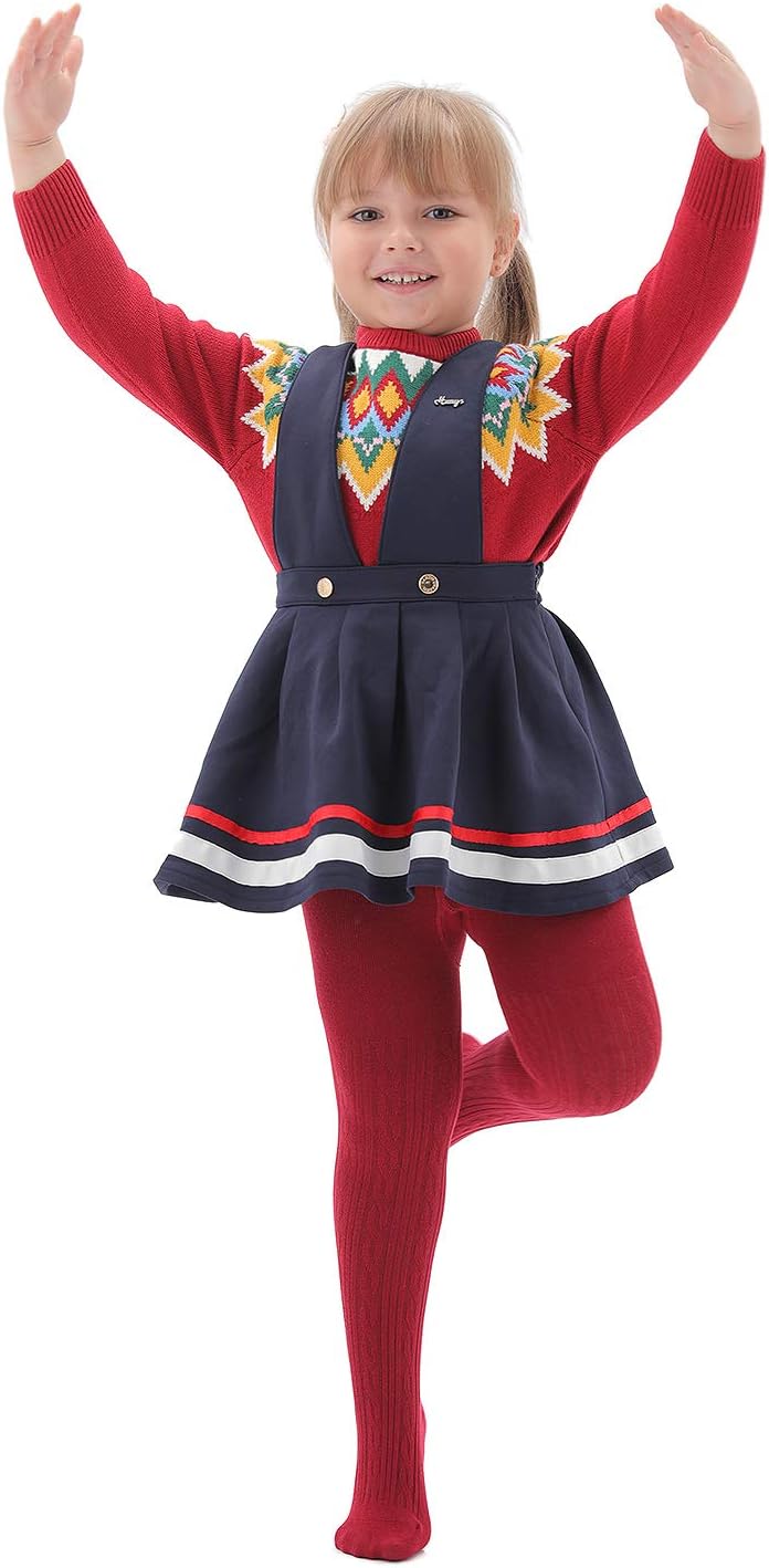 EPEIUS Baby Girl Tights Thick Cable Knit Leggings Stockings Cotton Pantyhose for Newborn Infant Toddler 3/4/5/6 Pack - Image 4