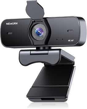 Ultra 4K PC Webcam, CDAF Autofocus, Auto Light Correction, 77FOV, Face Cam