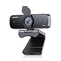 4K Webcam for PC with Sony Sensor, Auto Focus & Privacy Cover, Ultra HD 4K Streaming Camera, 2 Noise-Cancelling Mics, US