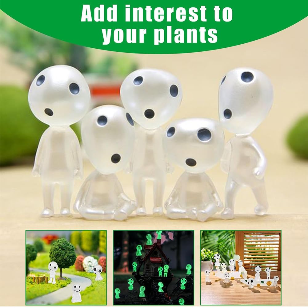 20 Figurine Elfi Degli Alberi Luminosi - Resina Glow In The Dark, Decorazioni Per Giardino E Interni
