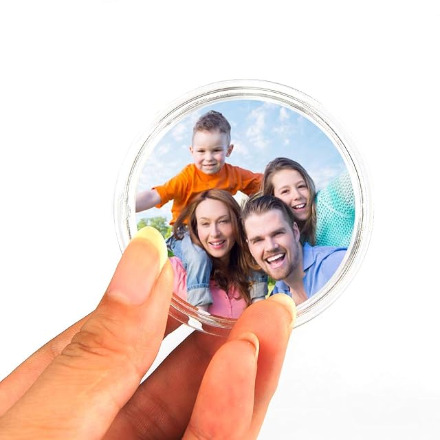 Foto 5 de 7 de FOROREH 30 Piezas Chapas Personalizadas Botón de Pin, Transparente Chapas Pin, 6 cm de Diámetro