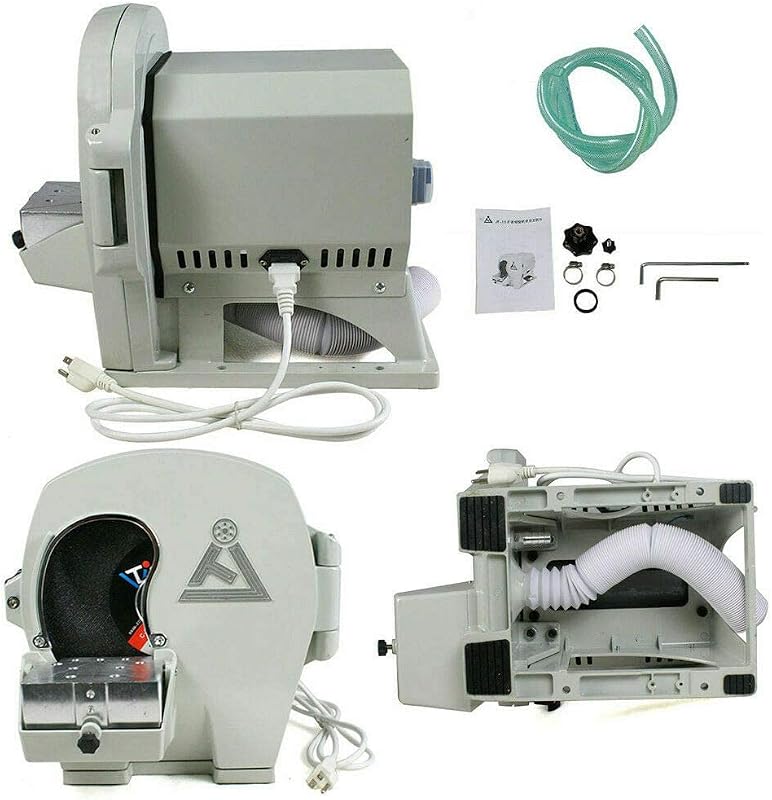 Equipo de laboratorio dental con rueda recortadora modelo húmedo Dental JT-19 de 500W | 2800 RPM, ventanas ampliadas de alto torque, ángulo ajustable de 0-20°, con rueda de disco de diamante abrasivo