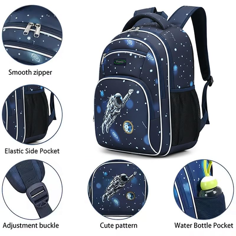 Image of Frantic Waterproof Polyester 26 L School Backpack School Bag Daypack Picnic Bag For Boys & Girl(4Zipper Parent)